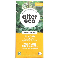 BARRE CHOCO NOIR 85%  AMANDE 80G