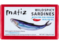 SARDINES PIRIPIRI DANS HUILE D'OLIVE 120G