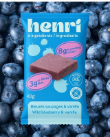 BARRE PROT. BLEUETS SAUVAGE & VANILLE 200G