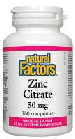ZINC CITRATE 50MG 180COMP