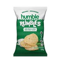 CROUSTILLES ONDULÉES RUMBLES CRÈME SURE OIGNON BIO 135G
