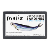 SARDINES FUMEES DANS HUILE D'OLIVE 120G