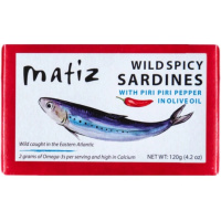 SARDINES PIRIPIRI DANS HUILE D'OLIVE 120G