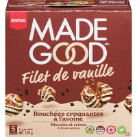 BOUCHÉES CROQ. AVOINE FILET VANILLE BISCUITS CRÈME 120G