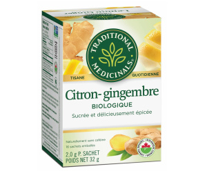 TISANE CITRON GINGEMBRE BIO 16S.