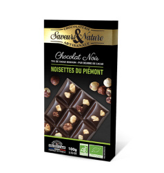 CHOCOLAT NOIR 70% NOISETTE BIO 100G