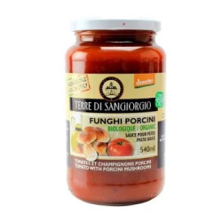 SAUCE SPAGHETTI CHAMPIGNONS PORCINI BIO 540ML