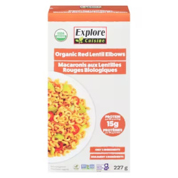 PÂTES MACARONI AUX LENTILLES ROUGES BIO 227G