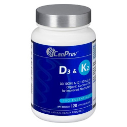VITAMINE D3 1000UI + K2 120MCG 120GELS
