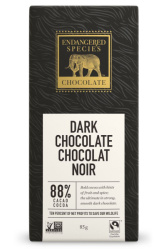 BARRE CHOCO NOIR 88% BIO 85G