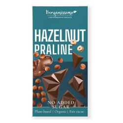 TABLETTE CHOCOLAT PRALINÉ NOISETTE (SANS SUCRE) BIO 60G