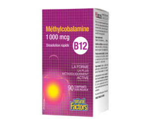 VITAMINE B12 1000MCG SUBL. 180C