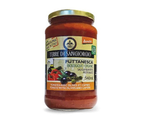 SAUCE SPAGHETTI OLIVES ET CÂPRES BIO 540ML