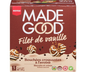 BOUCHÉES CROQ. AVOINE FILET VANILLE BISCUITS CRÈME 120G