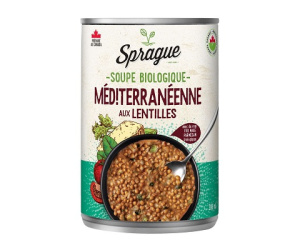 SOUPE AUX LENTILLES MÉDITEÉRANÉENNE BIO 398ML