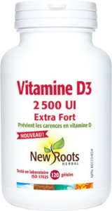 VITAMINE D3 2500UI 120 GÉL.