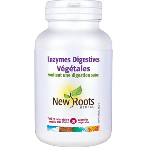 ENZYMES DIGESTIVES VÉGÉTALES  30 CAPS