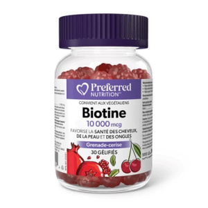 BIOTINE 10 000MCG 30GUMS