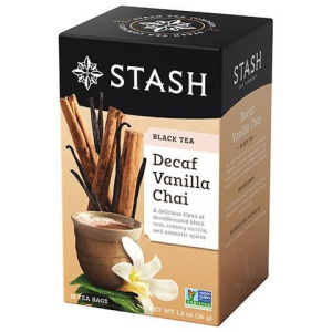 THÉ NOIR CHAI DÉCAFÉINÉ À LA VANILLE 18S