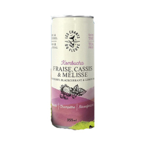 KOMBUCHA FRAISE CASSIS & MÉLISSE SACRE 355ML