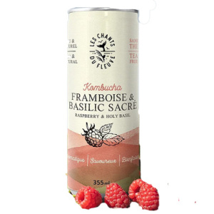 KOMBUCHA FRAMBOISE BASILIC SACRE 355ML