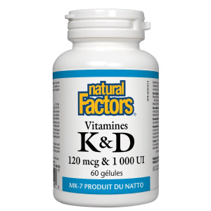 VITAMINE K2 120MCG + D3 1000UI 120C