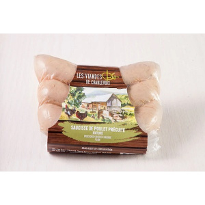 SAUCISSES AU POULET PRECUITE BIO