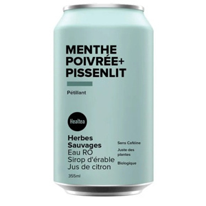 INFUSION PÉTILLANTE MENTHE POIVRÉE PISSENLIT BIO 355ML